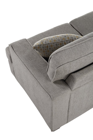 English Elm Wallace & Bay - Gray Accent Chair - Stylish Contemporary Fabric Seating For Living Rooms, Bedrooms & Reading Nooks B361P384445-GIGA