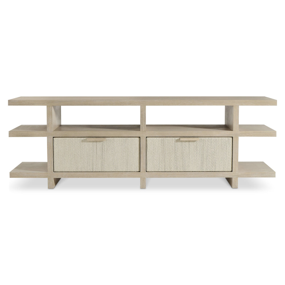 Bernhardt Bernhardt Asana Oak and Woven Danish Cord Console with Drawers for Entryway 312884