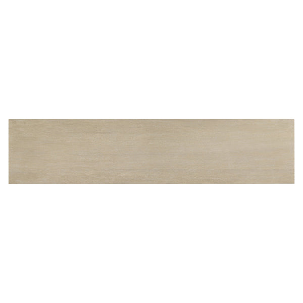 Bernhardt Asana Oak and Woven Danish Cord Console with Drawers for Entryway