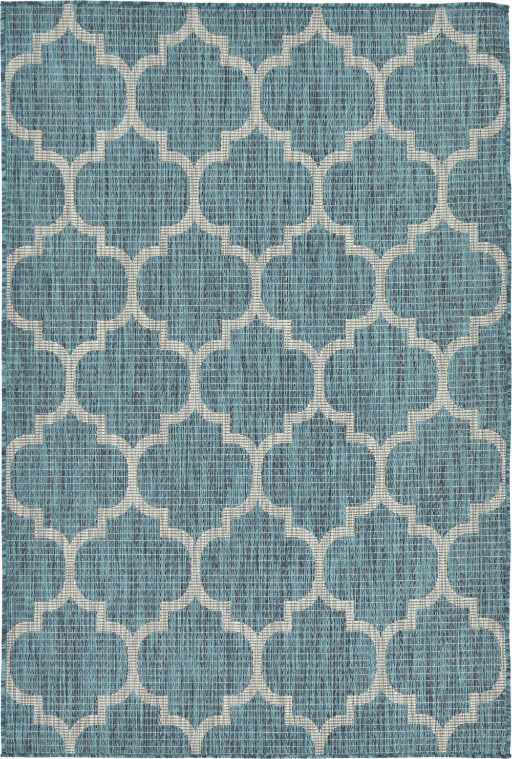 Unique Loom Gray Outdoor Trellis For Climbing Plants - Stylish 4'1" X 6'1" Support For Your Garden Decor Aquamarine  3129023-unique-loom