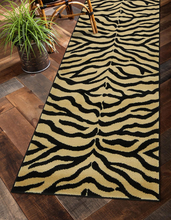 Unique Loom Cream 10 Ft Wildlife Runner Rug – Soft, Stylish Addition To Elevate Your Home Décor With Elegance Cream  3129950-unique-loom