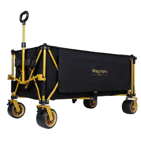 English Elm 67-1/2in Heavy Duty Beach Wagon All-terrain Wheels Foldable Tailgate 480lb Capacity W2932P349287