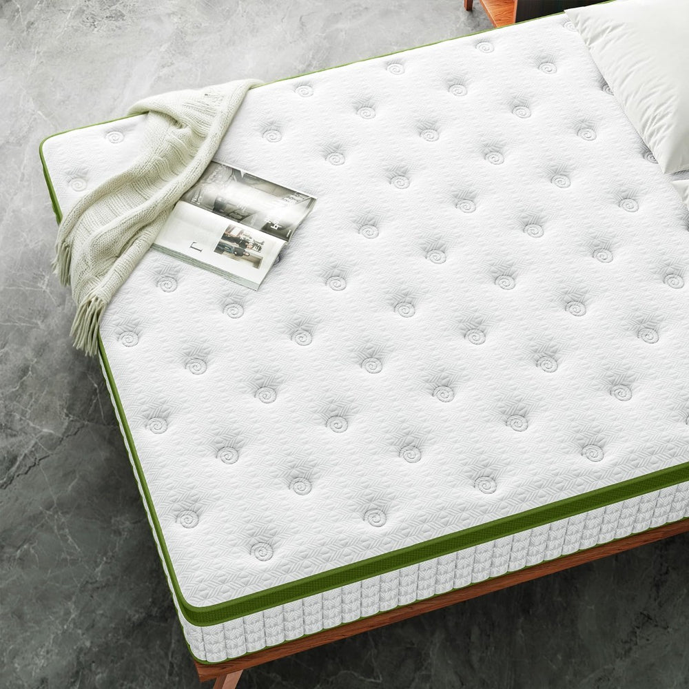 English Elm 14 Inch King Hybrid Mattress Gel Foam Pocket Springs Pressure Relief Usa Made B2716P242979