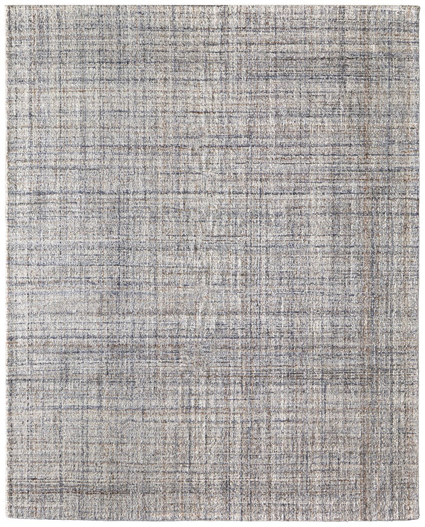 Feizy Rugs Hoyt Handwoven Polyester Rug With Modern Distressed Design, Perfect For Any Interior Style Gray,Taupe Polyester T35t8020brnmltp00