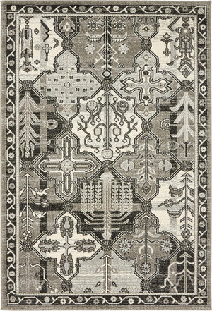 Unique Loom Ivory Runner - Elegant 2' X 6' La Jolla Design For Stylish Hallways And Entryways, Durable Weave Gray  3133409-unique-loom