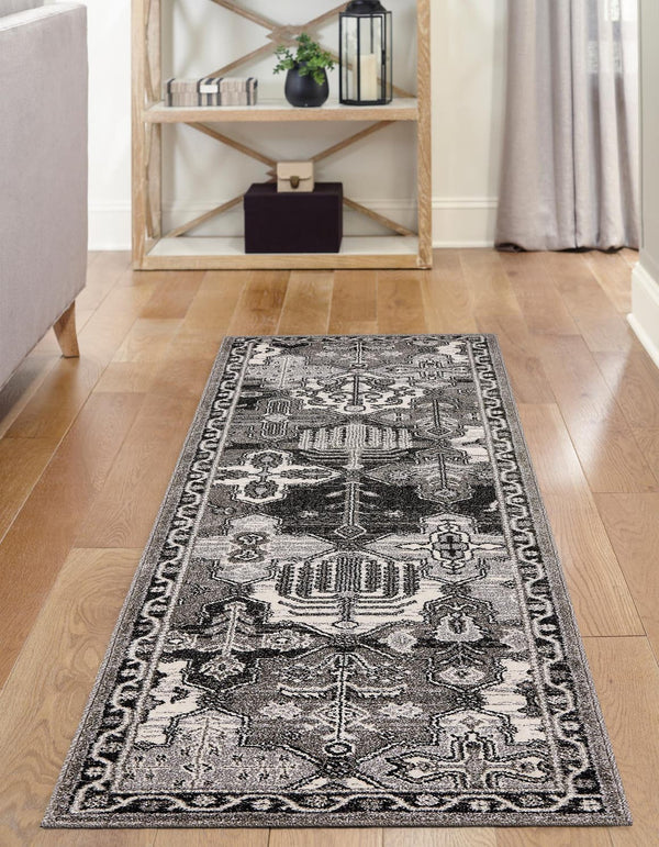 Unique Loom Blue La Jolla 6-foot Round Rug – Elegant, Durable Design Perfect For Modern And Traditional Spaces Gray  3119757-unique-loom