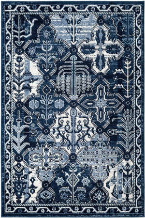 Unique Loom Ivory Runner - Elegant 2' X 6' La Jolla Design For Stylish Hallways And Entryways, Durable Weave Blue  3133418-unique-loom