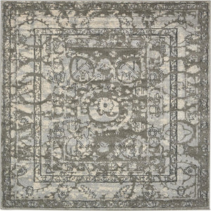 Unique Loom Ivory Runner - Elegant 2' X 6' La Jolla Design For Stylish Hallways And Entryways, Durable Weave Gray  3133458-unique-loom