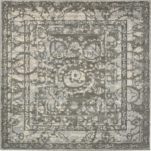 Unique Loom Ivory Runner - Elegant 2' X 6' La Jolla Design For Stylish Hallways And Entryways, Durable Weave Gray  3133458-unique-loom