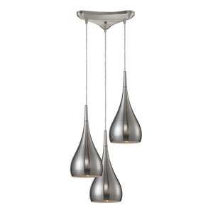 Lindsey 10'' Wide 3-Light Pendant - Satin Nickel 31341/3SN Elk Lighting