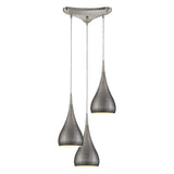 Lindsey 10'' Wide 3-Light Pendant - Satin Nickel 31341/3WZ Elk Lighting