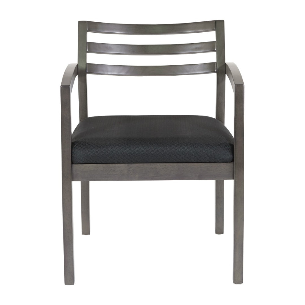 OSP Home Furnishings Napa Ladder Back Guest Chair Hardwood Veneer Frame for Reception and Conference Rooms NAP91SGW-3