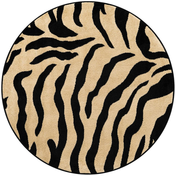 Unique Loom Light Wildlife Rug - Textured Design For Rustic And Nature-inspired Spaces, Perfect Home Accent Ivory  3137185-unique-loom