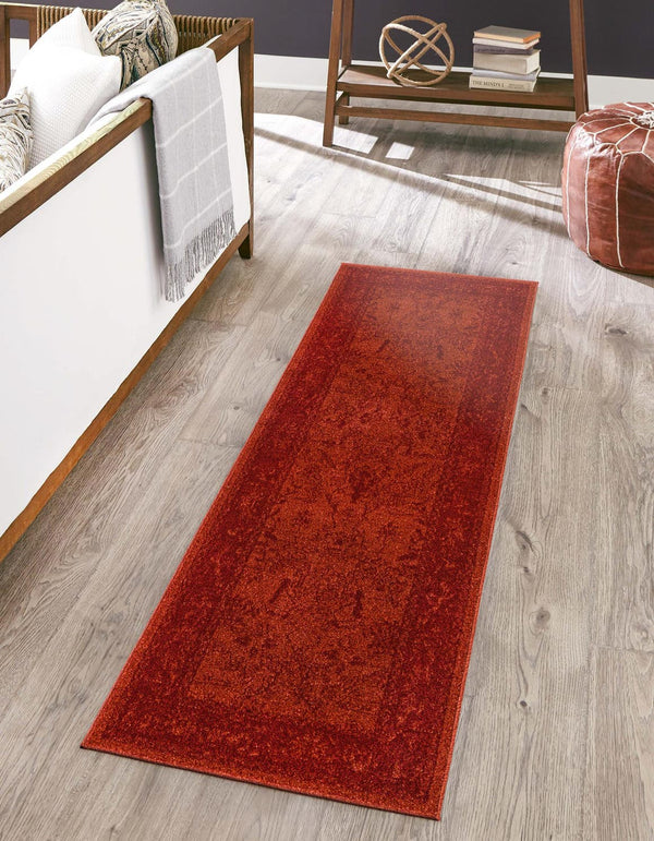 Unique Loom Purple La Jolla 6' Round Rug - Vibrant Luxury Centerpiece For Home Décor And Modern Living Spaces Red  3114648-unique-loom