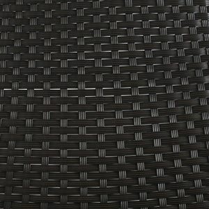 English Elm Christopher Knight Home® - Outdoor 5-Piece Patio Dining Set with PE Rattan Chairs & Acacia Wood Table on Iron Legs, Durable Comfort Black N779P201261D-2_N779P251402T