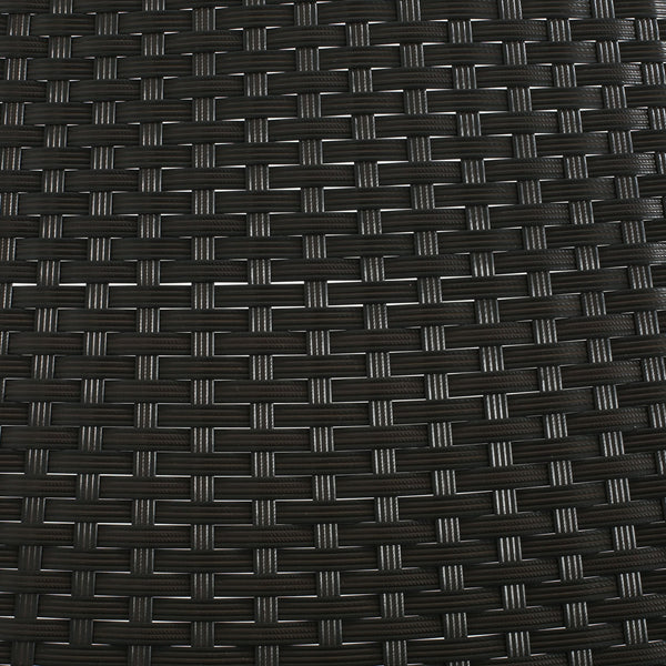 English Elm Christopher Knight Home® - Outdoor 5-Piece Patio Dining Set with PE Rattan Chairs & Acacia Wood Table on Iron Legs, Durable Comfort Black N779P201261D-2_N779P251402T