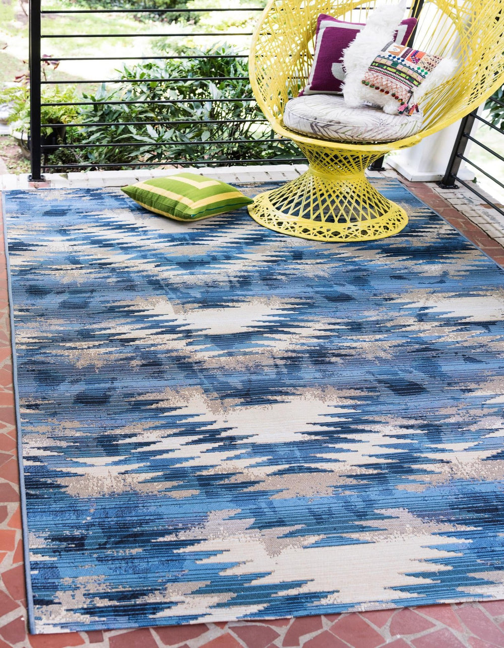 Unique Loom Multi Vibrant 2' X 3' Outdoor Rug - Enhance Your Space With Modern Style And Durable Design Today! Multi  3141053-unique-loom