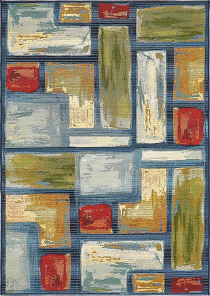 Unique Loom Multi Outdoor Modern 2' X 6' Multi-hued Runner Rug - Durable, Stylish & Weather-resistant Design Multi  3138532-unique-loom