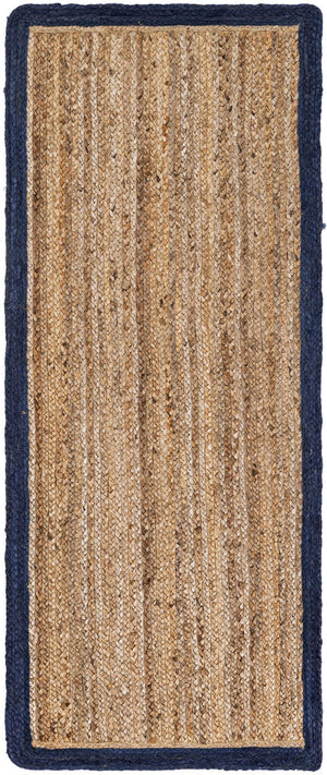 Unique Loom Navy Braided Jute Rug - Eco-friendly Accent Piece For Home Decor, Compact And Versatile Design Natural  3138937-unique-loom