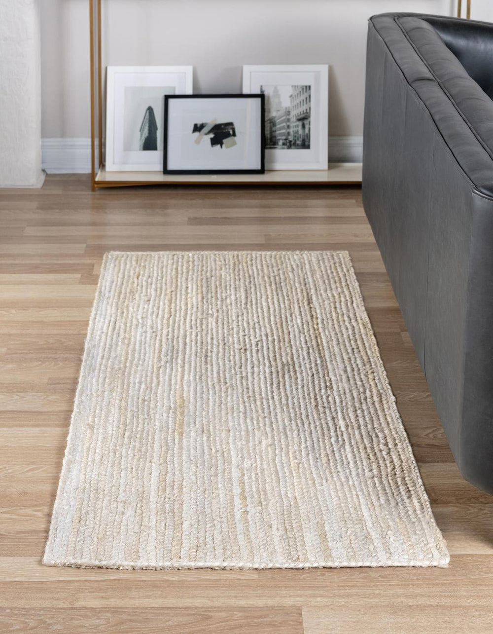 Unique Loom Navy Braided Jute Rug - Eco-friendly Accent Piece For Home Decor, Compact And Versatile Design Natural  3138965-unique-loom