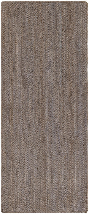 Unique Loom Navy Braided Jute Rug - Eco-friendly Accent Piece For Home Decor, Compact And Versatile Design Gray  3138947-unique-loom
