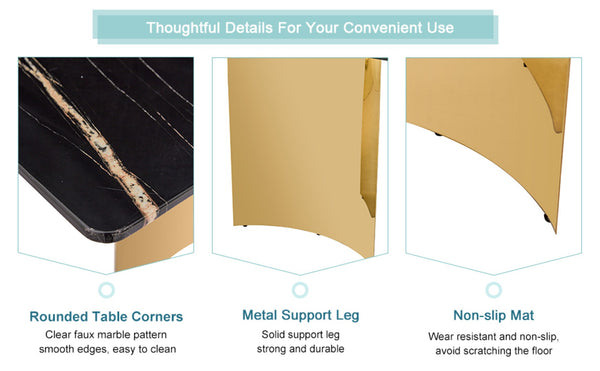 English Elm Table Modern Luxury Dining Set With Glass Top, Imitation Marble Design, 6 Comfortable Pu Chairs W1151S04330-GIGA