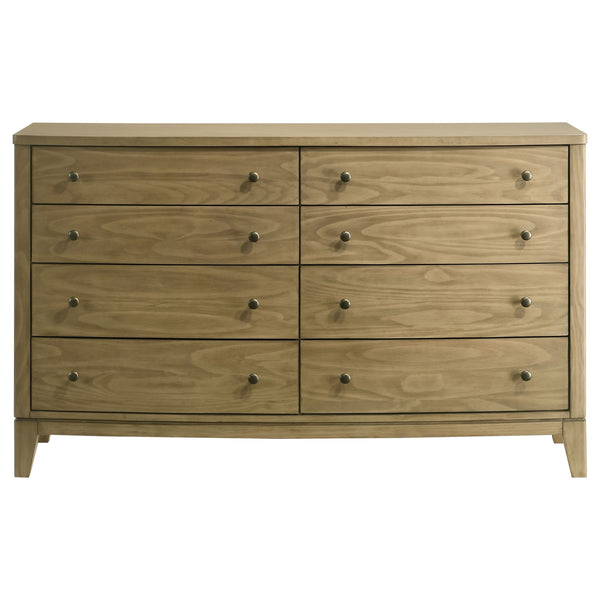 English Elm Menlo Natural Pine 8-Drawer Dresser Cabinet - Timeless Cottage Charm & Sturdy Storage Solution B062P378395