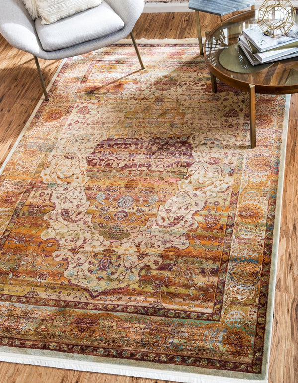 Unique Loom Pink Baracoa 5-foot Round Rug – Soft Pink Elegance For Bedrooms, Nurseries, Or Cozy Living Spaces Cream  3140183-unique-loom