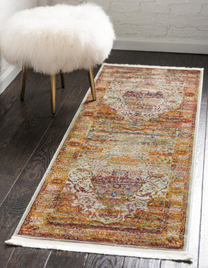 Unique Loom Pink Baracoa 5-foot Round Rug – Soft Pink Elegance For Bedrooms, Nurseries, Or Cozy Living Spaces Cream  3140186-unique-loom