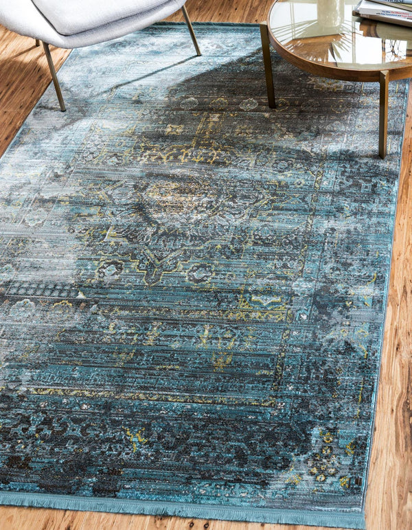 Unique Loom Multi 2' X 8' Baracoa Runner - Vibrant Colors And Unique Patterns To Brighten Your Home Décor! Turquoise  3184249-unique-loom