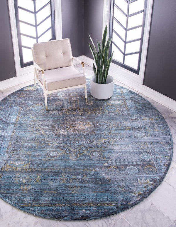 Unique Loom Multi 2' X 8' Baracoa Runner - Vibrant Colors And Unique Patterns To Brighten Your Home Décor! Turquoise  3184250-unique-loom