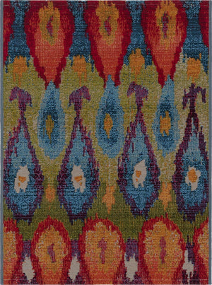 Unique Loom Multi Vibrant 2' X 3' Outdoor Rug - Enhance Your Space With Modern Style And Durable Design Today! Multi  3141038-unique-loom