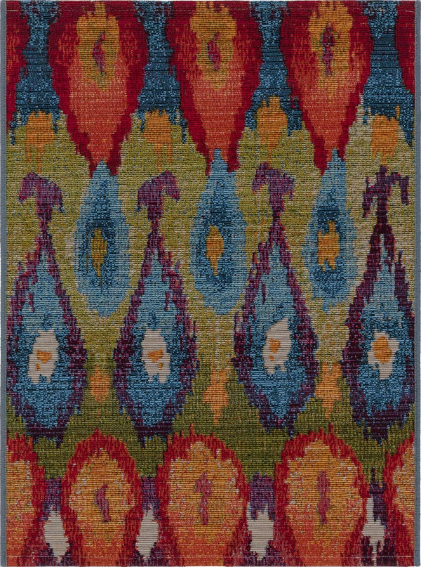 Unique Loom Multi Vibrant 2' X 3' Outdoor Rug - Enhance Your Space With Modern Style And Durable Design Today! Multi  3141038-unique-loom