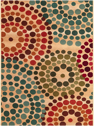 Unique Loom Multi Vibrant 2' X 3' Outdoor Rug - Enhance Your Space With Modern Style And Durable Design Today! Beige  3141039-unique-loom