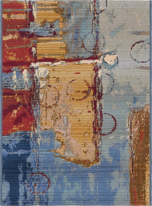 Unique Loom Multi Vibrant 2' X 3' Outdoor Rug - Enhance Your Space With Modern Style And Durable Design Today! Multi  3141044-unique-loom