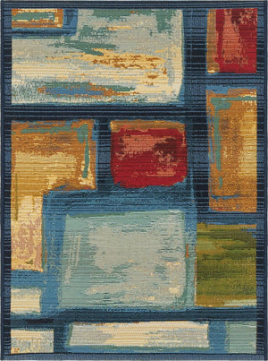 Unique Loom Multi Vibrant 2' X 3' Outdoor Rug - Enhance Your Space With Modern Style And Durable Design Today! Multi  3141046-unique-loom