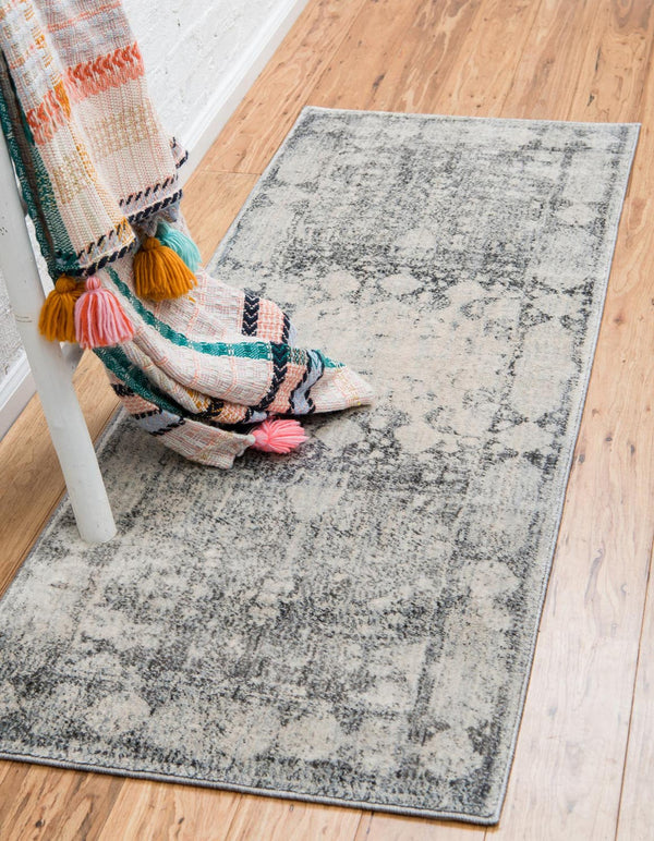 Unique Loom Gray Asheville Collection Area Rug - Elegant 5' X 8' Design For Living Rooms Or Bedrooms Decor Gray  3141708-unique-loom