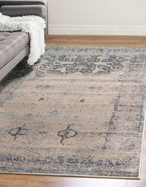 Unique Loom Gray Asheville Collection Area Rug - Elegant 5' X 8' Design For Living Rooms Or Bedrooms Decor Gray  3141748-unique-loom