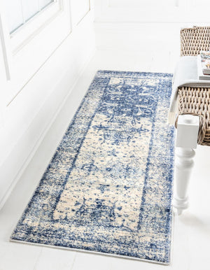 Unique Loom Gray Asheville Collection Area Rug - Elegant 5' X 8' Design For Living Rooms Or Bedrooms Decor Navy,Blue  3141762-unique-loom