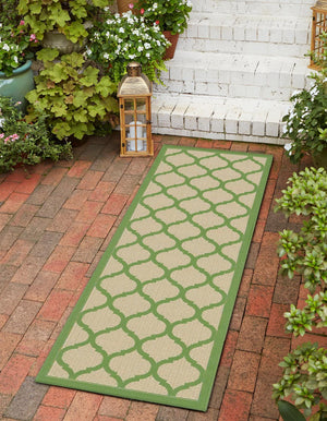 Unique Loom Beige Outdoor Trellis Rug - Stylish Earthy Tones For Patios And Entryways, Durable And Chic Design Beige  3141938-unique-loom