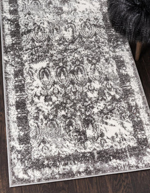 Unique Loom Gray 5' X 8' Rosso Rug - Elegant Neutral Design For Living Rooms And Dining Areas, Durable Quality Gray  3142572-unique-loom