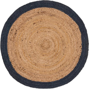 Unique Loom Natural Braided Jute Rug - Rustic Charm For Living Spaces, Durable, Eco-friendly, And Stylish Addition Natural  3142797-unique-loom