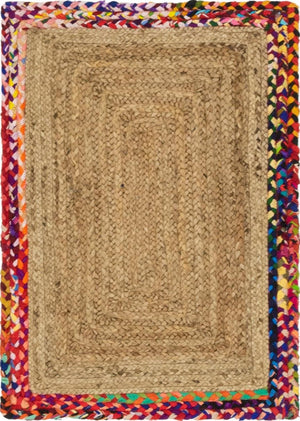 Unique Loom Natural Braided Jute Rug - Enhance Your Space With Organic Warmth And Stylish Textured Design Natural  3142952-unique-loom