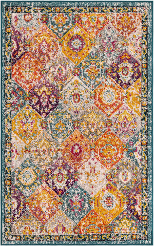 Unique Loom Multi Round Penrose Rug - Vibrant 3' Design To Brighten Your Living Space With Comfort And Style Multi  3143417-unique-loom
