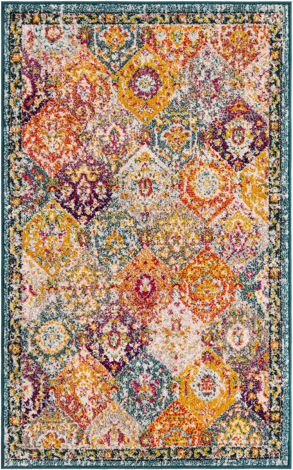 Unique Loom Multi Round Penrose Rug - Vibrant 3' Design To Brighten Your Living Space With Comfort And Style Multi  3143417-unique-loom
