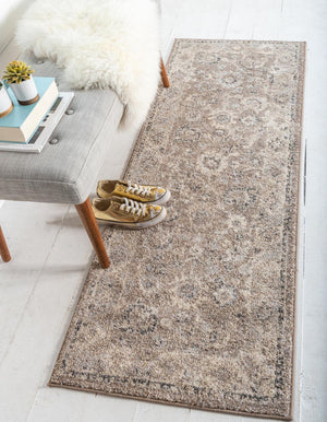 Unique Loom Multi Round Penrose Rug - Vibrant 3' Design To Brighten Your Living Space With Comfort And Style Beige,Brown  3143462-unique-loom