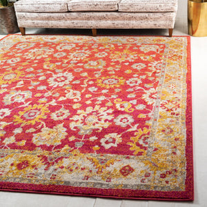 Unique Loom Multi Round Penrose Rug - Vibrant 3' Design To Brighten Your Living Space With Comfort And Style Red  3143489-unique-loom
