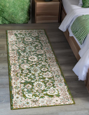 Unique Loom Purple 3' Round Rug From Penrose Collection – Stylish Indoor/Outdoor Accent For Vibrant Spaces Green  3143502-unique-loom