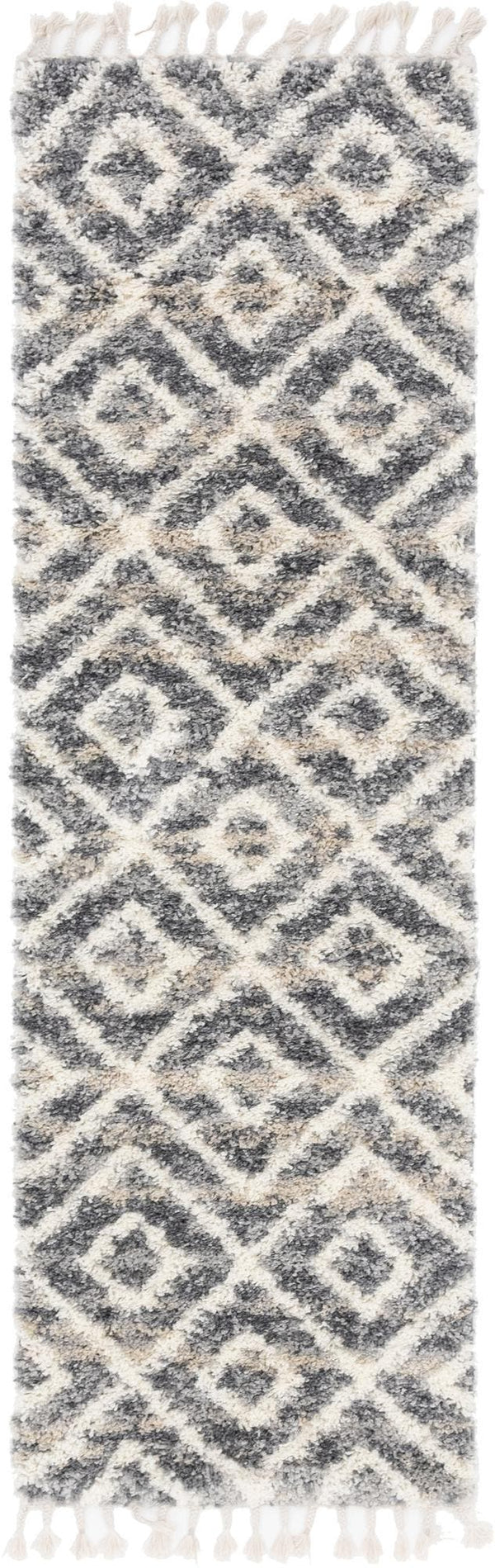 Unique Loom Gray 5' Round Hygge Shag Rug – Cozy Plush Texture For Indoor And Outdoor Spaces, Lasting Comfort Gray  3143736-unique-loom
