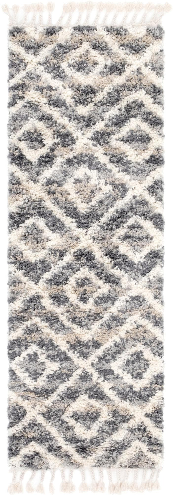 Unique Loom Gray 5' Round Hygge Shag Rug – Cozy Plush Texture For Indoor And Outdoor Spaces, Lasting Comfort Gray  3143737-unique-loom
